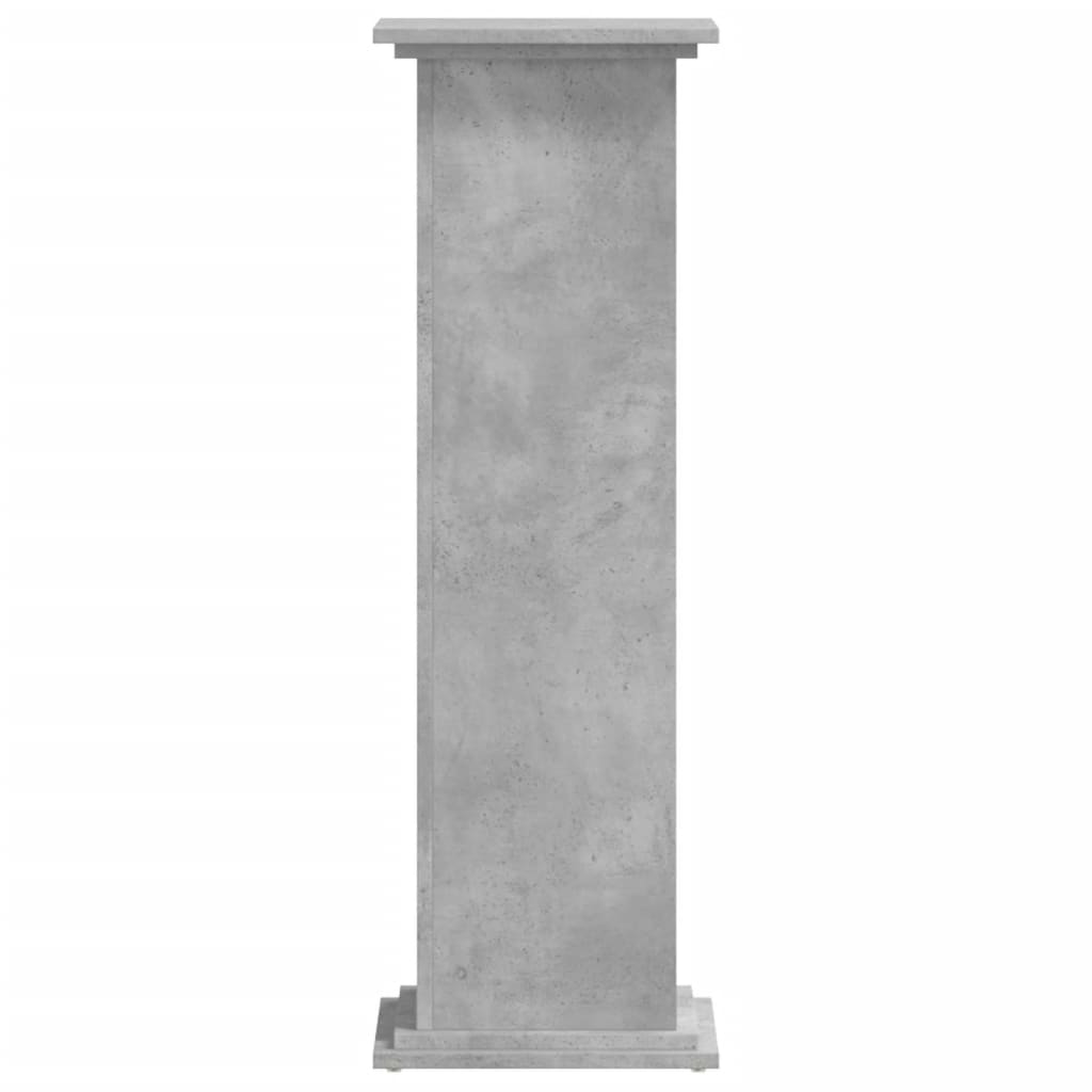 Supporto per Piante Grigio 33x33x100 cm in Truciolato