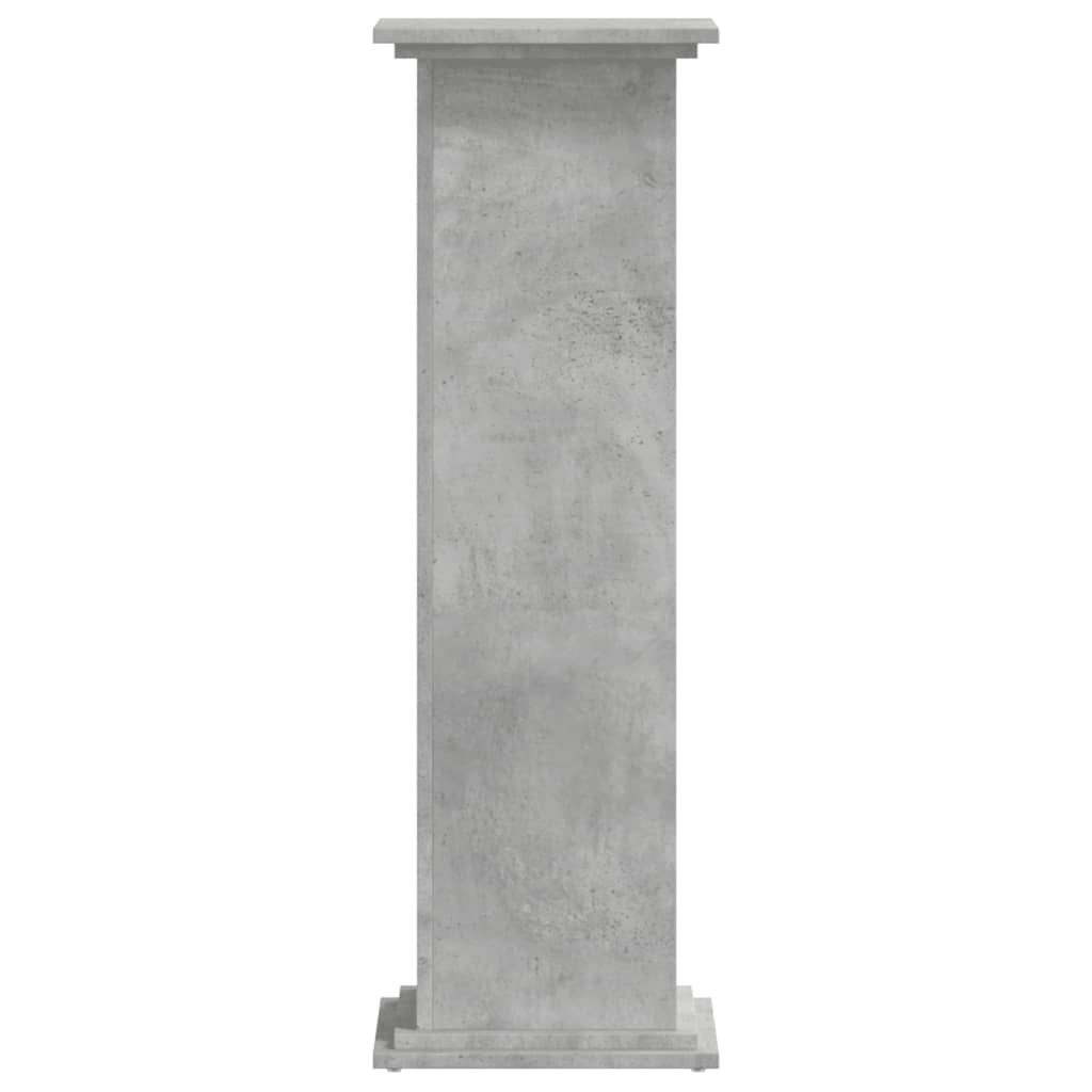 Supporto per Piante Grigio 33x33x100 cm in Truciolato