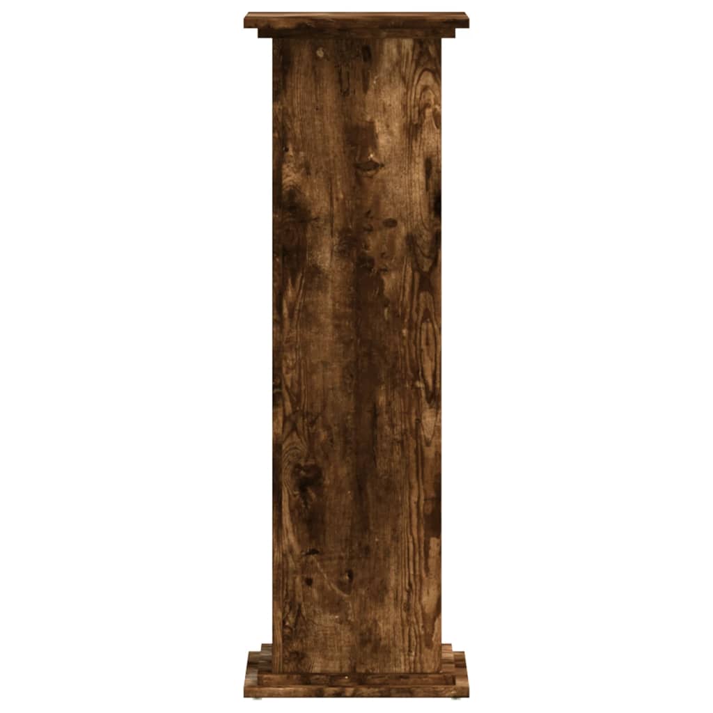 Supporto per Piante Rovere Fumo 33x33x100 cm in Truciolato
