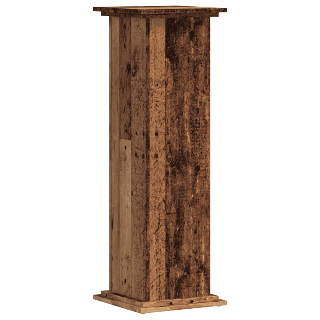 Supporto per Piante Legno Vecchio 33x33x100 cm in Truciolato