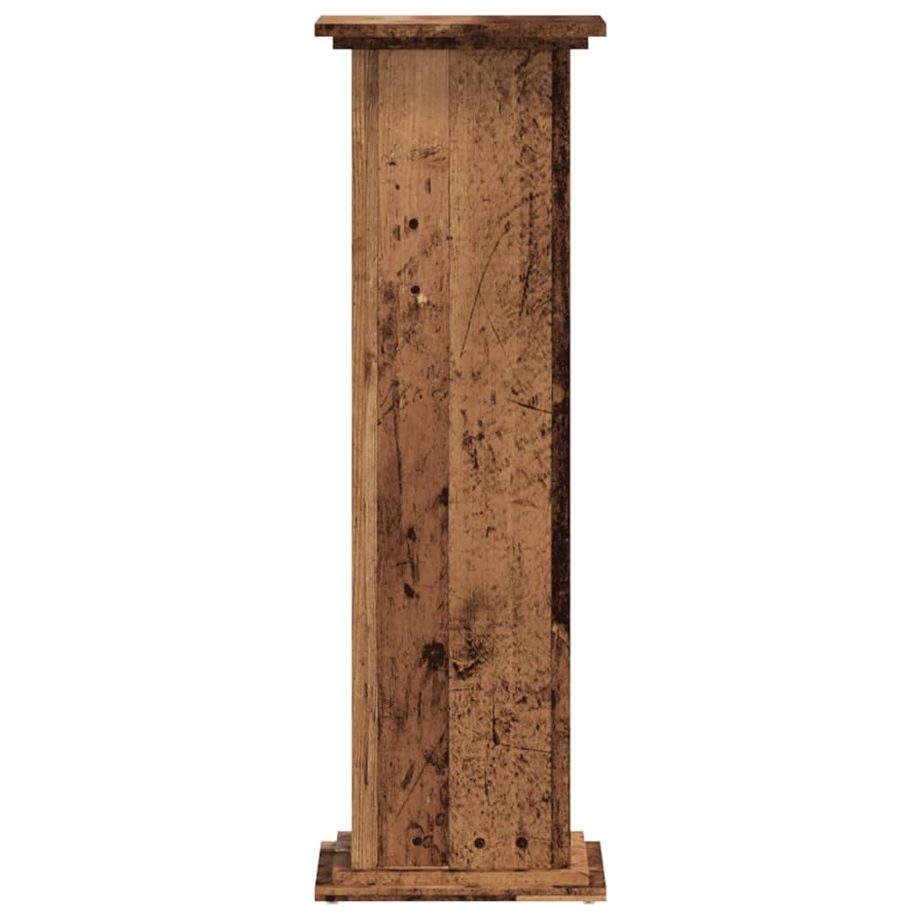 Supporto per Piante Legno Vecchio 33x33x100 cm in Truciolato