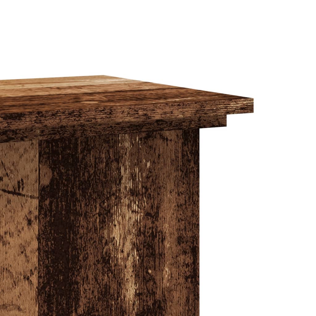 Supporto per Piante Legno Vecchio 33x33x100 cm in Truciolato