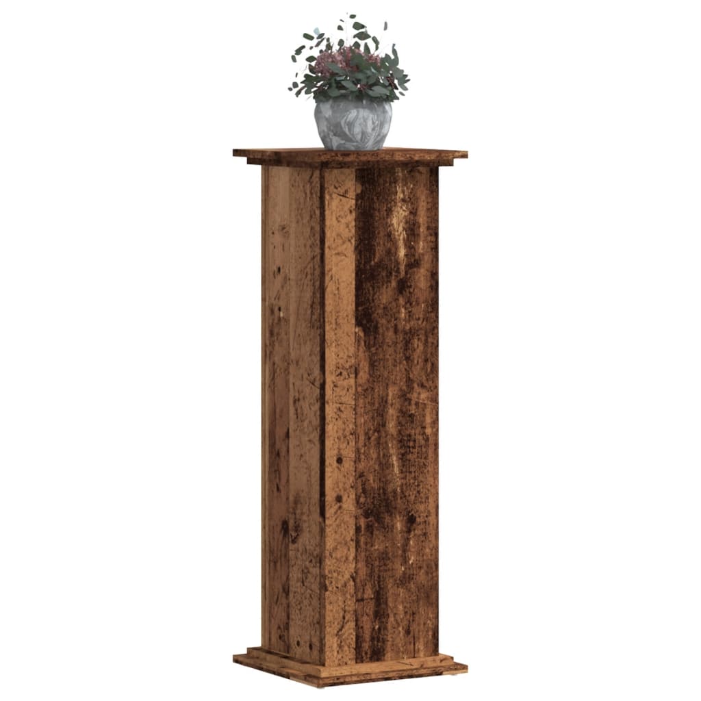 Supporto per Piante Legno Vecchio 33x33x100 cm in Truciolato