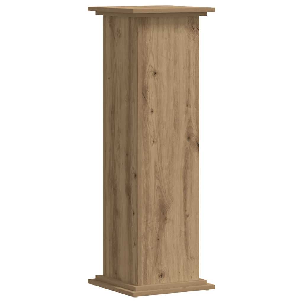 Supporto per Piante Rovere Artigianale 33x33x100 cm Truciolato