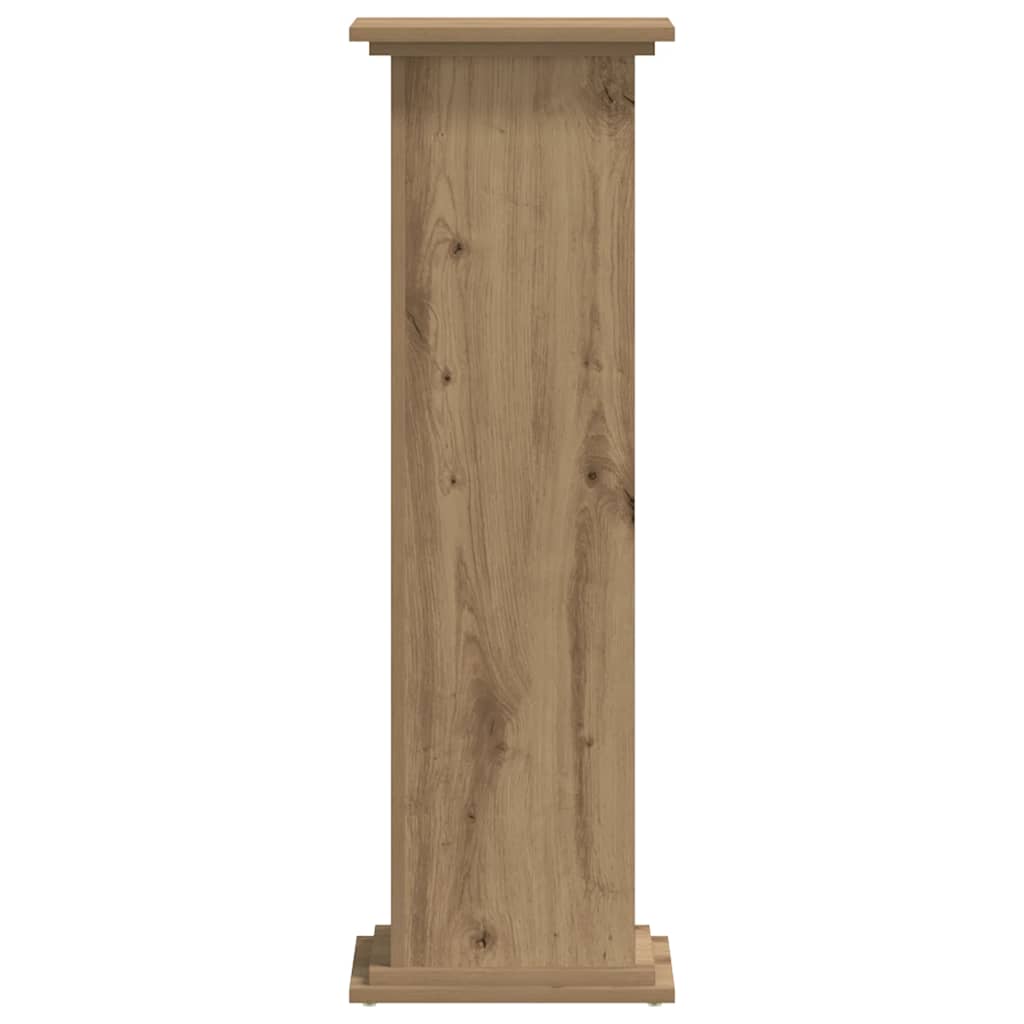 Supporto per Piante Rovere Artigianale 33x33x100 cm Truciolato