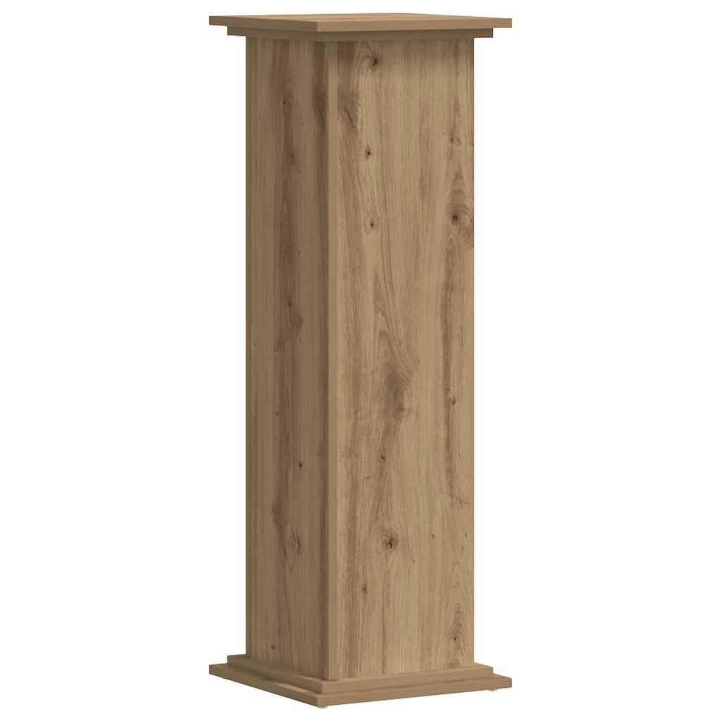 Supporto per Piante Rovere Artigianale 33x33x100 cm Truciolato