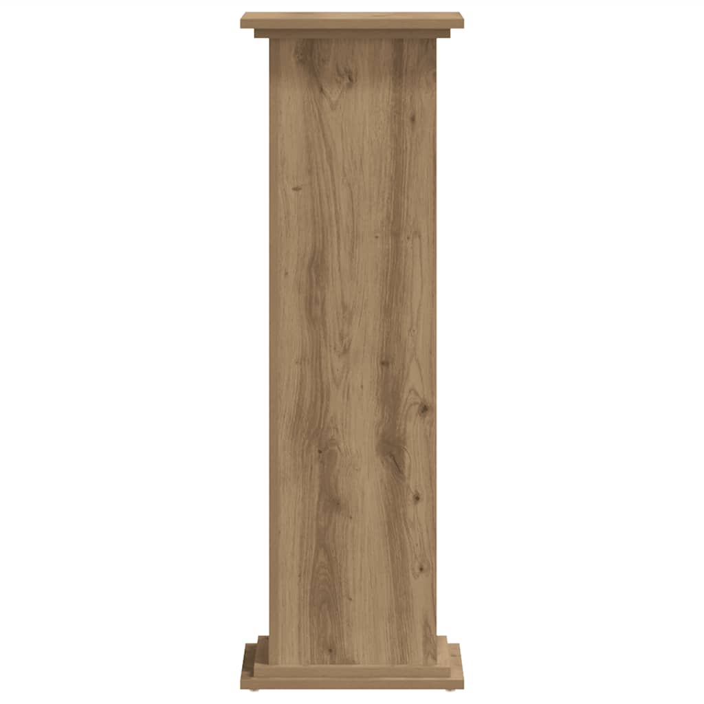 Supporto per Piante Rovere Artigianale 33x33x100 cm Truciolato