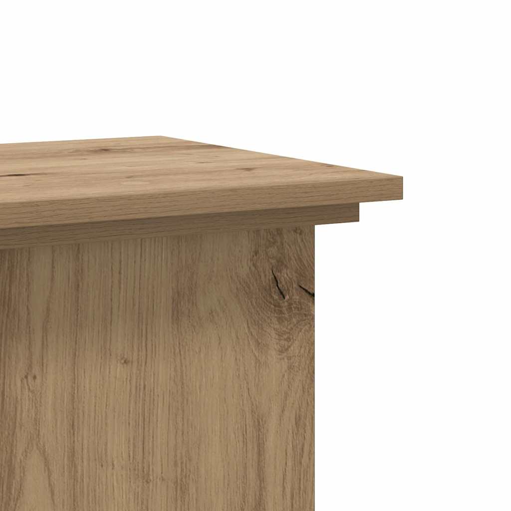 Supporto per Piante Rovere Artigianale 33x33x100 cm Truciolato