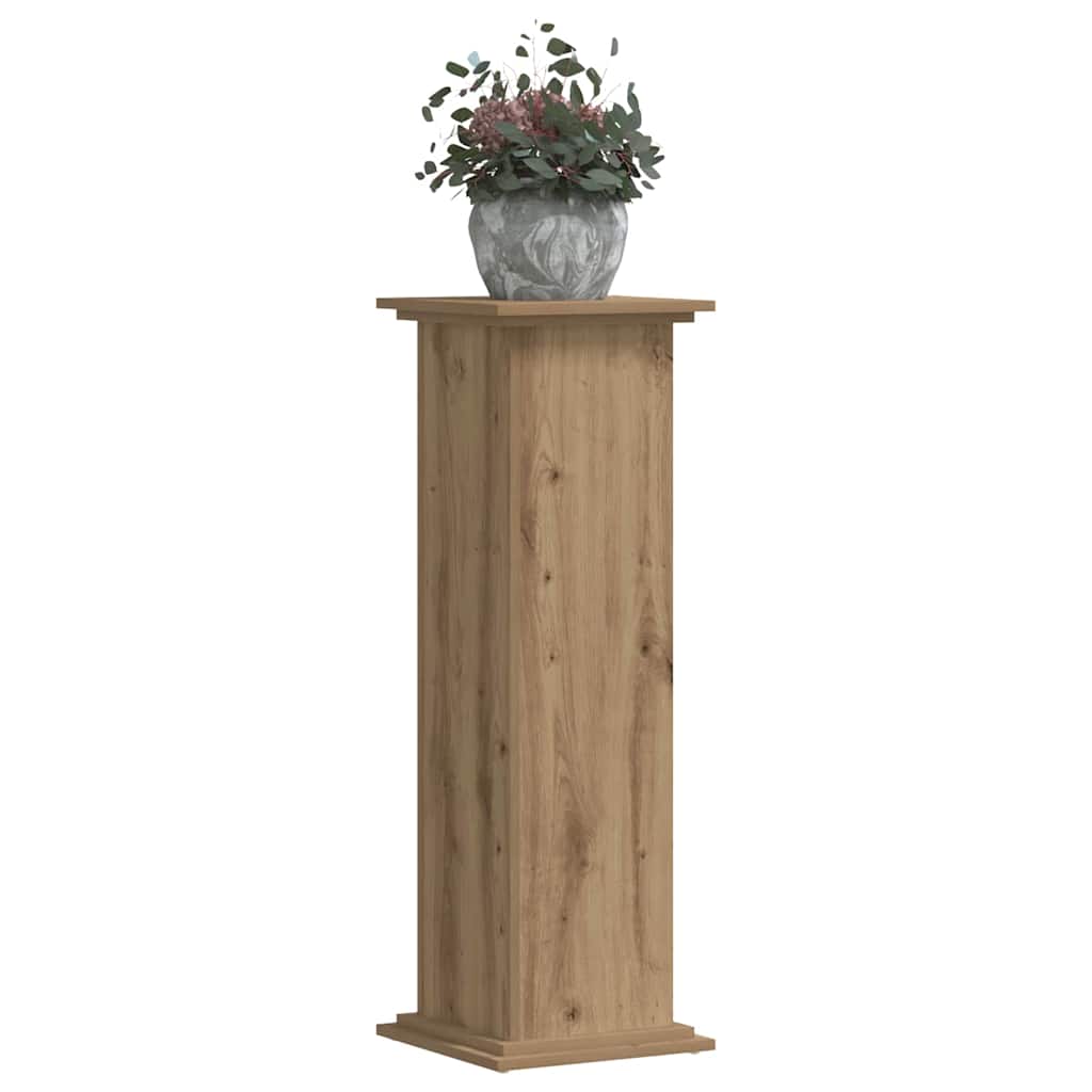 Supporto per Piante Rovere Artigianale 33x33x100 cm Truciolato
