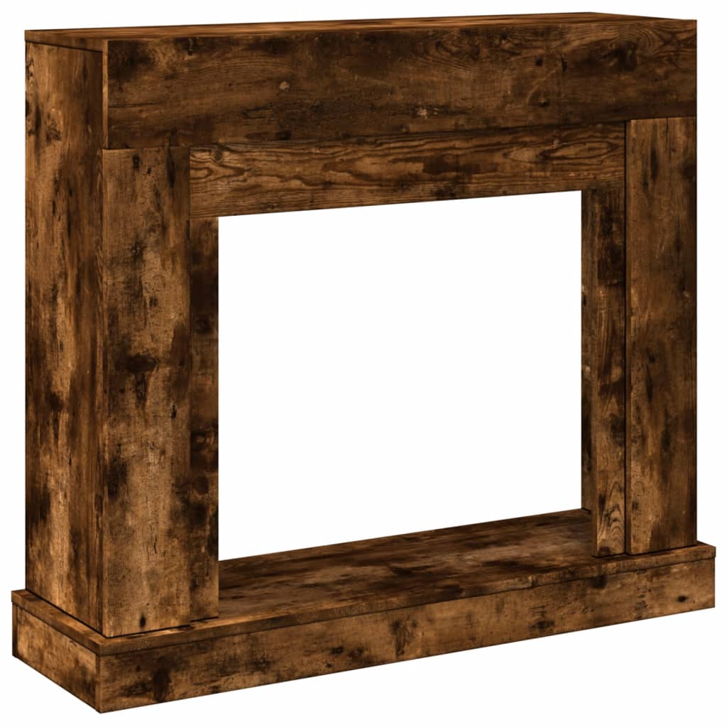Cornice per Camino Rovere Fumo 100x30x87,5 cm in Truciolato