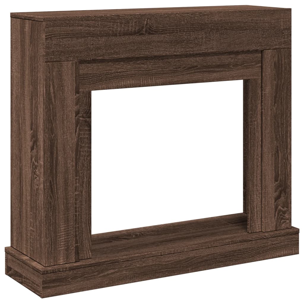 Cornice per Camino Rovere Marrone 100x30x87,5 cm in Truciolato