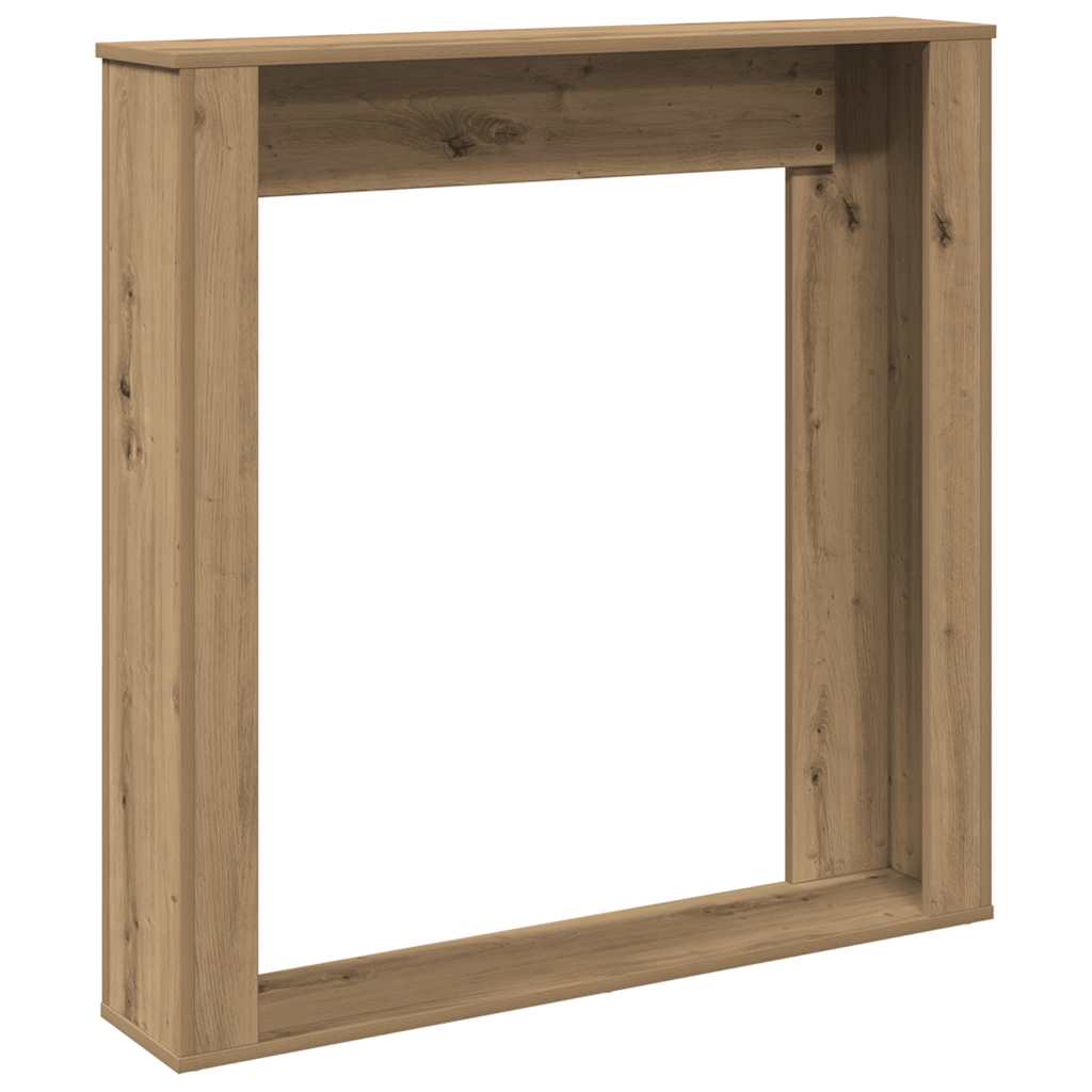Cornice per Camino Rovere Artigianale 100x20x100 cm Truciolato