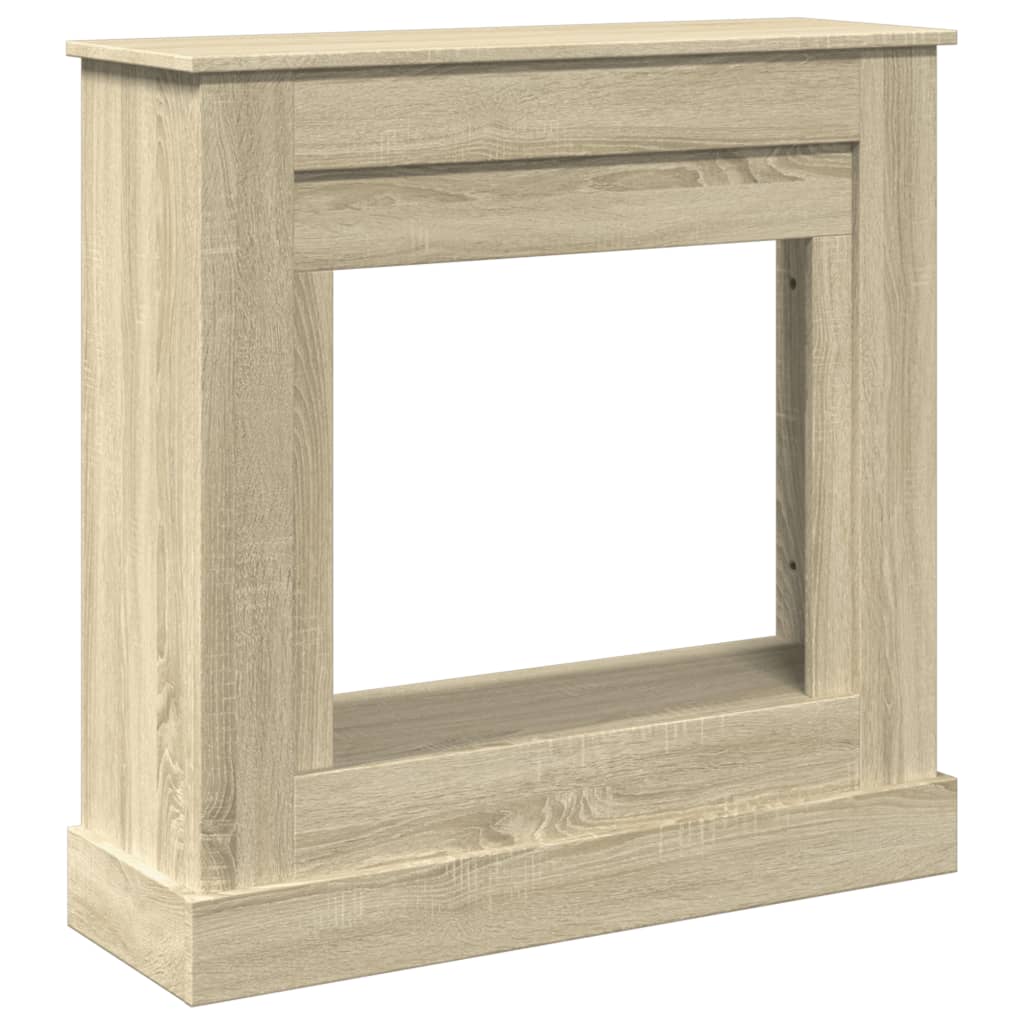 Cornice per Camino Rovere Sonoma 90x30x90 cm in Truciolato