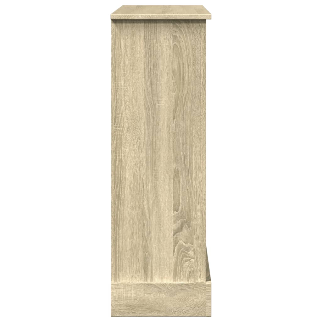 Cornice per Camino Rovere Sonoma 90x30x90 cm in Truciolato