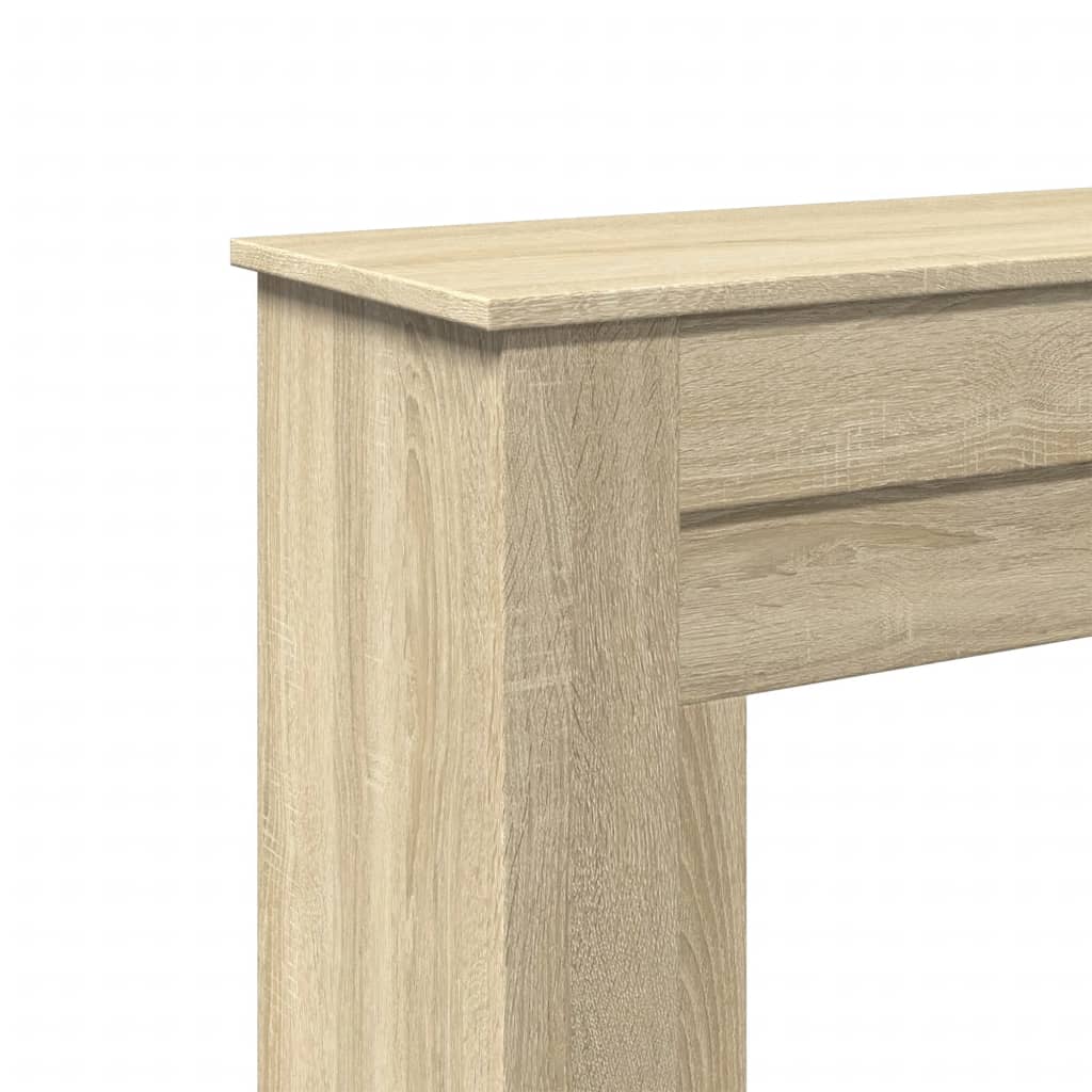 Cornice per Camino Rovere Sonoma 90x30x90 cm in Truciolato