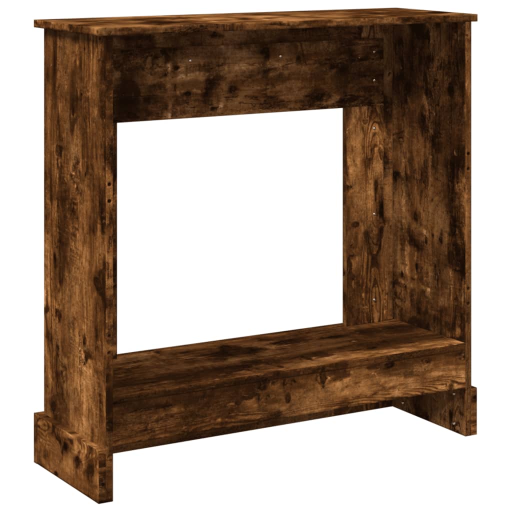 Cornice per Camino Rovere Fumo 90x30x90 cm in Truciolato