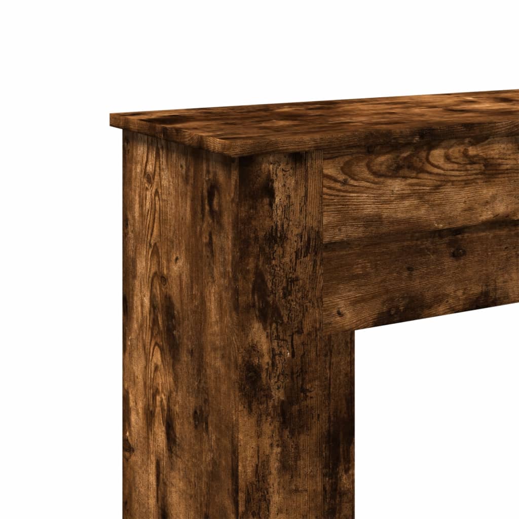 Cornice per Camino Rovere Fumo 90x30x90 cm in Truciolato