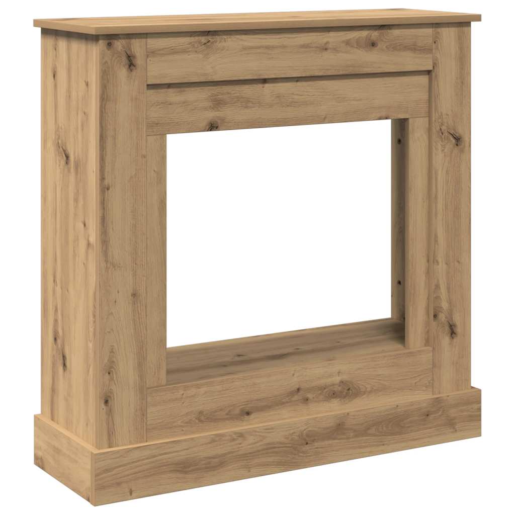Cornice per Camino Rovere Artigianale 90x30x90 cm Truciolato