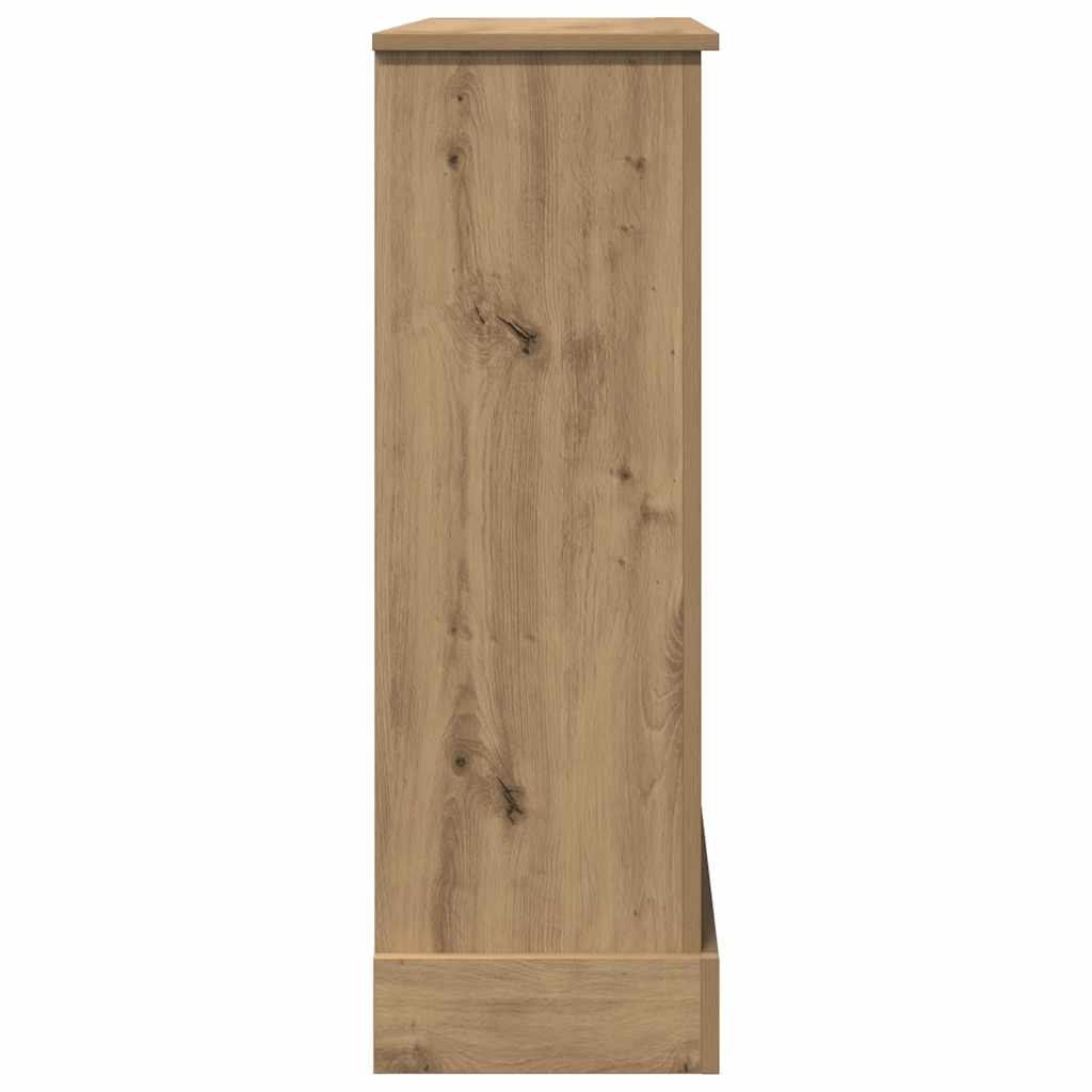 Cornice per Camino Rovere Artigianale 90x30x90 cm Truciolato
