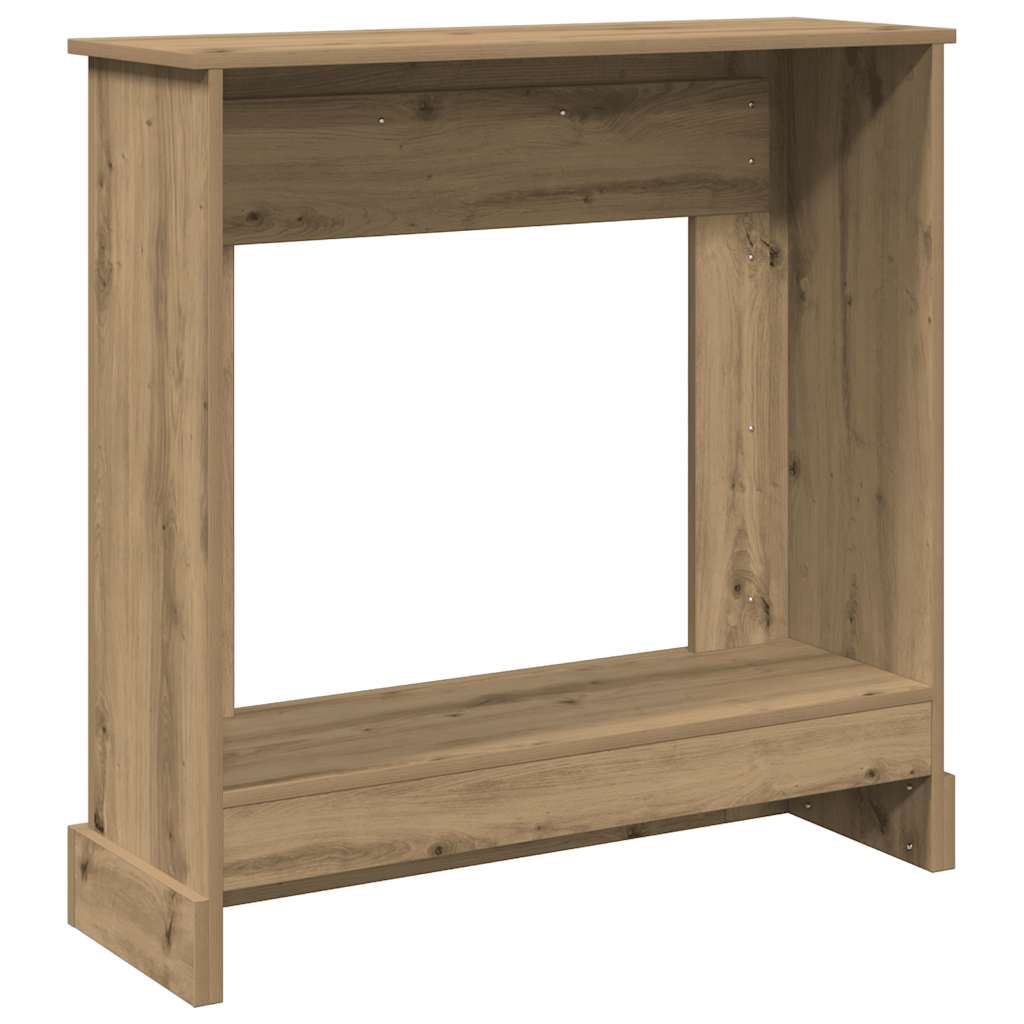 Cornice per Camino Rovere Artigianale 90x30x90 cm Truciolato