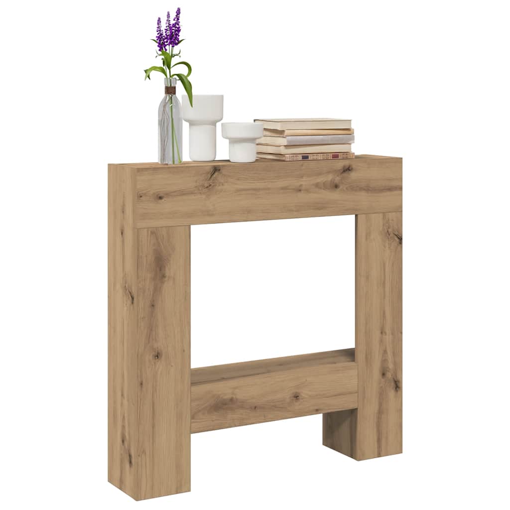 Cornice per Camino Rovere Artigianale 81x18x82 cm Truciolato