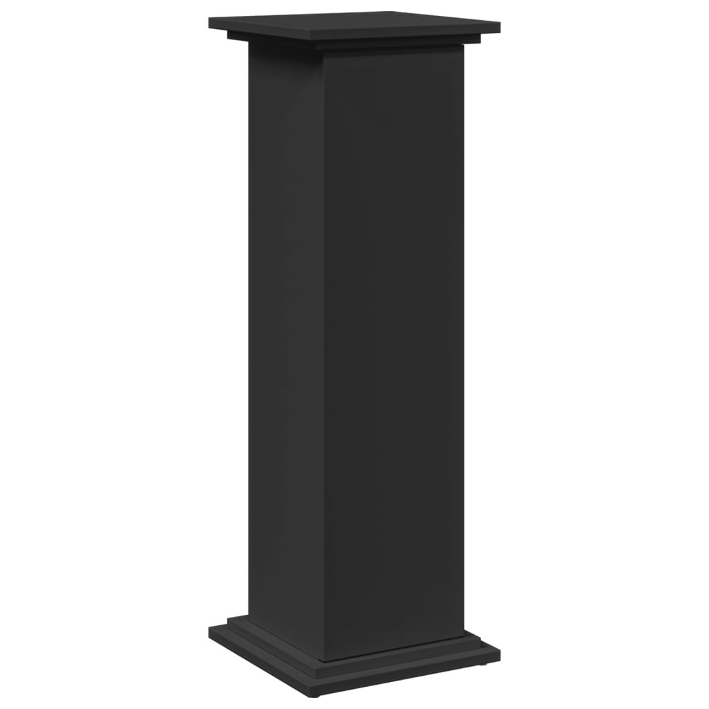 Supporto Espositivo Portaoggetti Nero 31x30x90 cm Truciolato