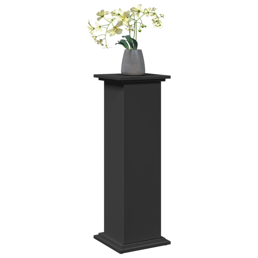 Supporto Espositivo Portaoggetti Nero 31x30x90 cm Truciolato
