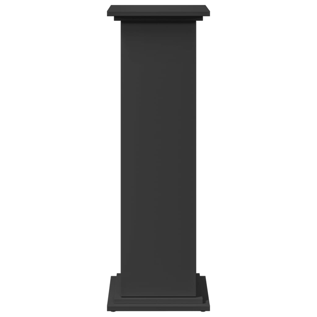 Supporto Espositivo Portaoggetti Nero 31x30x90 cm Truciolato