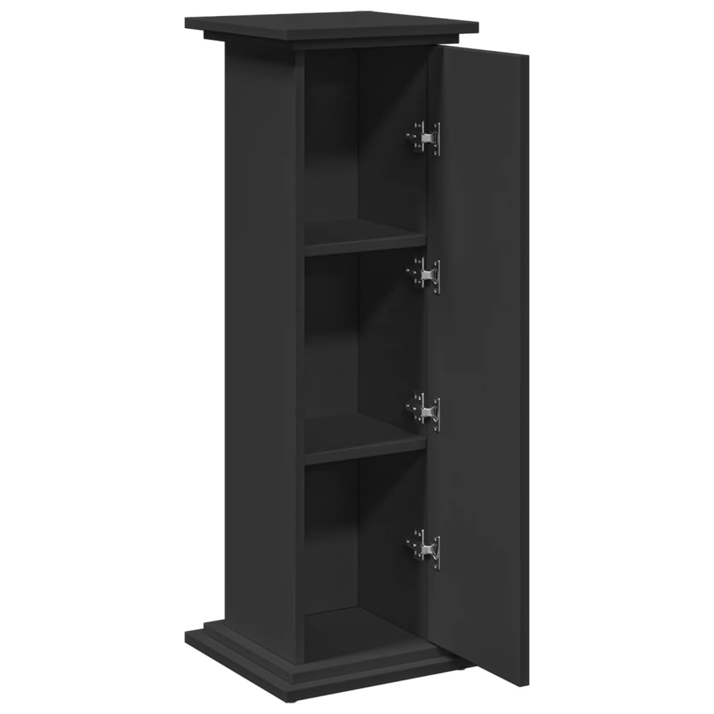 Supporto Espositivo Portaoggetti Nero 31x30x90 cm Truciolato