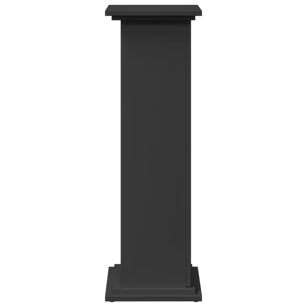 Supporto Espositivo Portaoggetti Nero 31x30x90 cm Truciolato