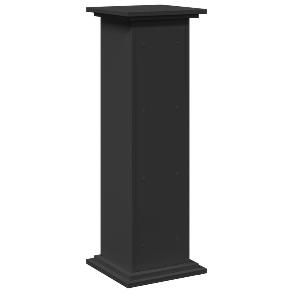 Supporto Espositivo Portaoggetti Nero 31x30x90 cm Truciolato