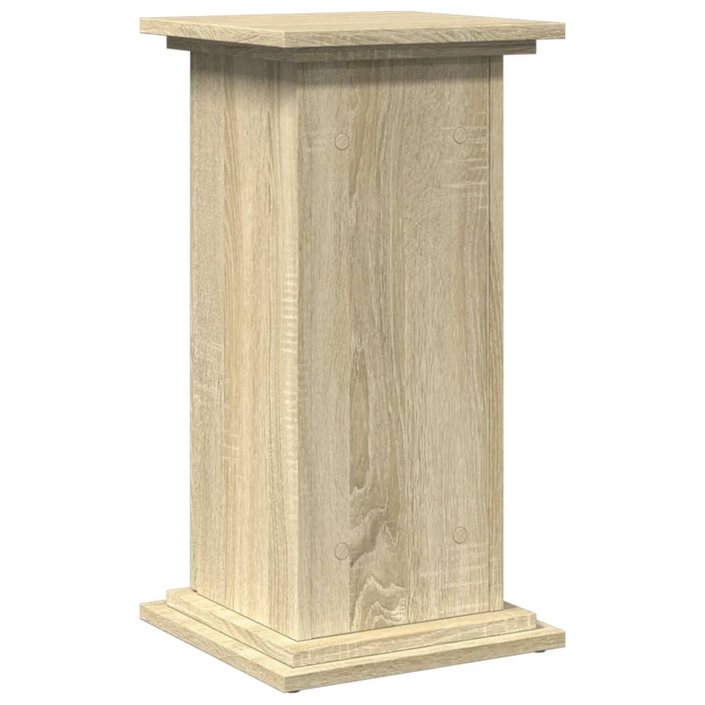 Espositore con Portaoggetti Rovere Sonoma 31x30x60cm Truciolato