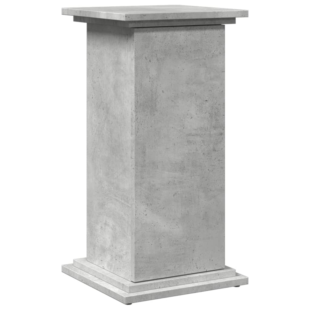 Espositore con Portaoggetti Grigio Cemento 31x30x60 Truciolato