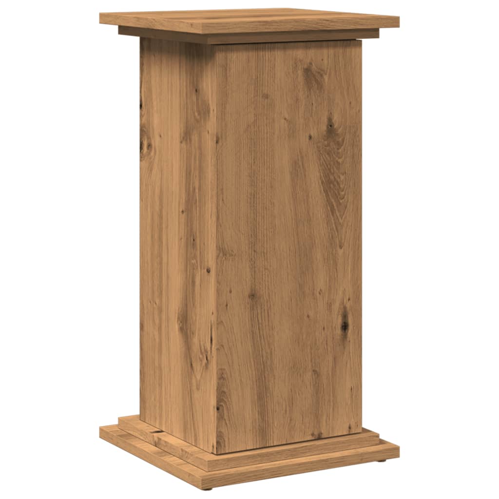 Espositore Portaoggetti Rovere Artigianale 31x30x60 Truciolato