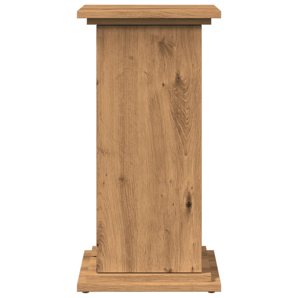 Espositore Portaoggetti Rovere Artigianale 31x30x60 Truciolato