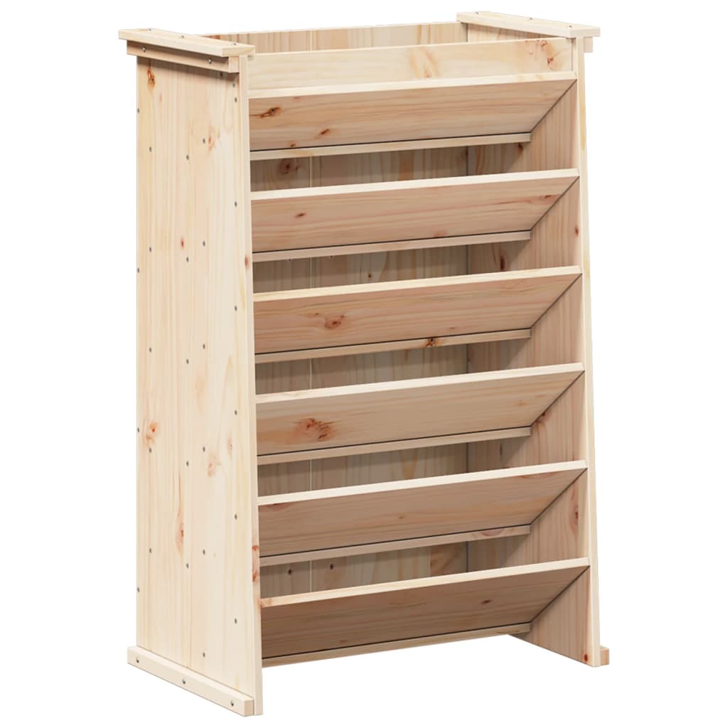 Fioriera per Erbe 6 Ripiani 69x40x101,5cm Legno Massello Pino