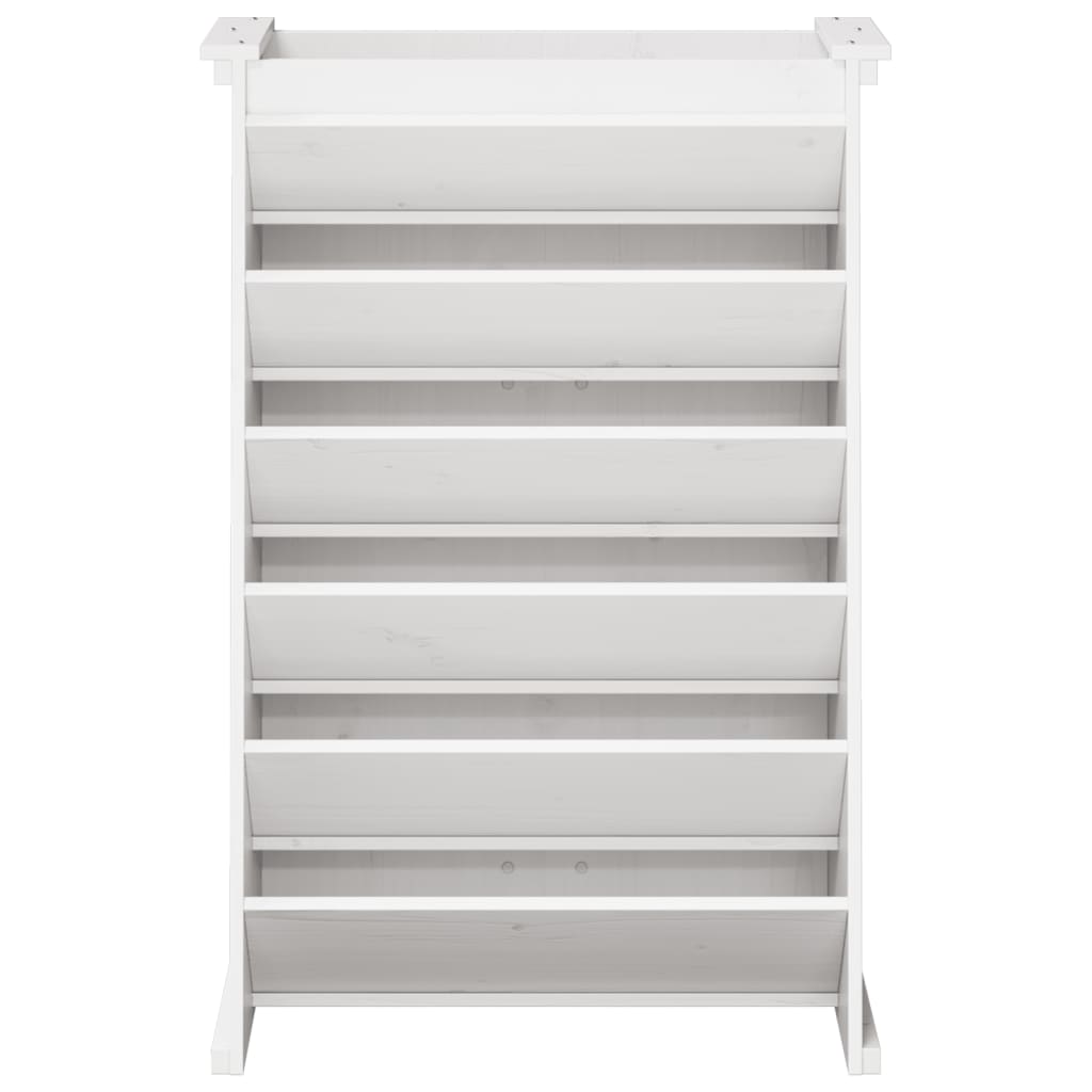Fioriera per Erbe 6 Ripiani Bianca 69x40x101,5cm Massello Pino