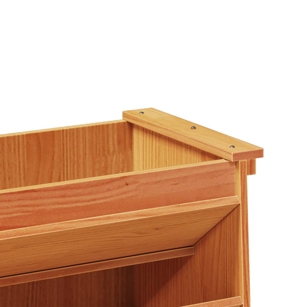 Fioriera Erbe 6 Ripiani Marrone Cera 69x40x101,5cm Legno Pino