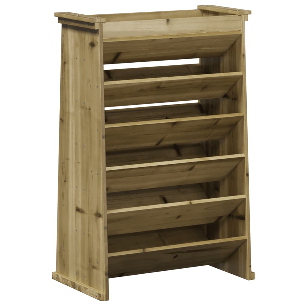 Fioriera per Erbe 6 Ripiani 69x40x101,5cm Legno Impregnato Pino