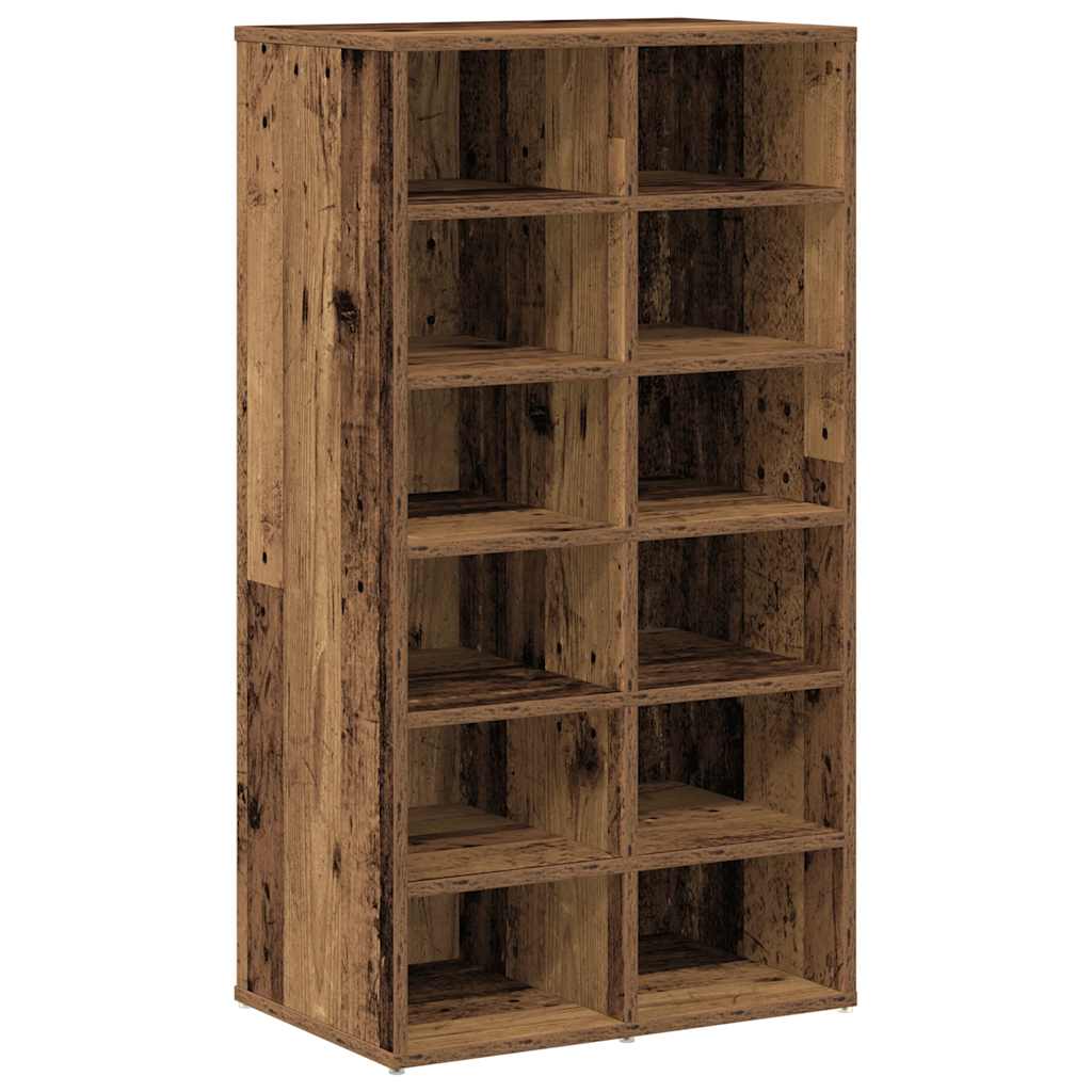 Scarpiera Legno Antico 54x34x100,5 cm in Truciolato