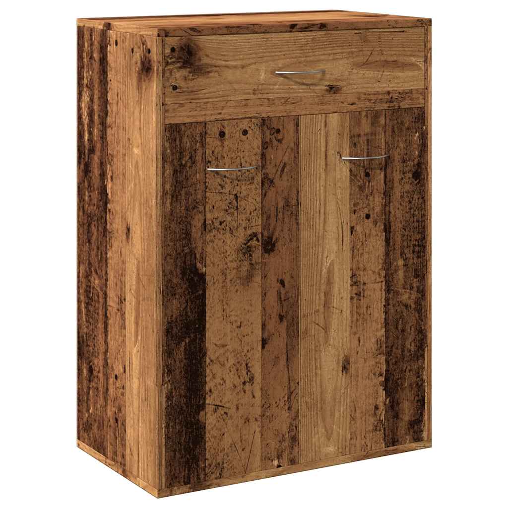 Scarpiera Legno Antico 60x35x84 cm in Legno Multistrato