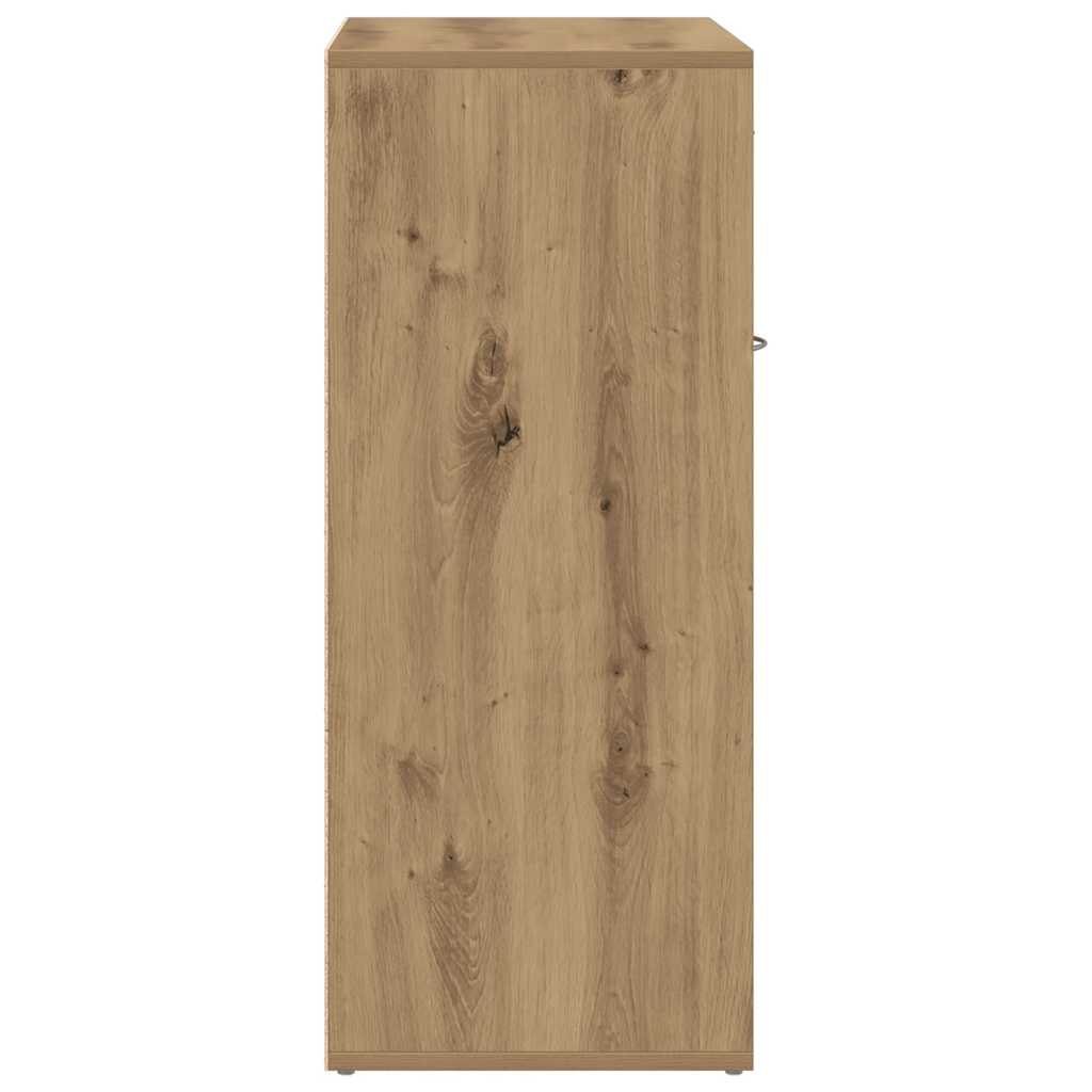 Scarpiera Rovere Artigianale 60x35x84 cm in Legno Multistrato