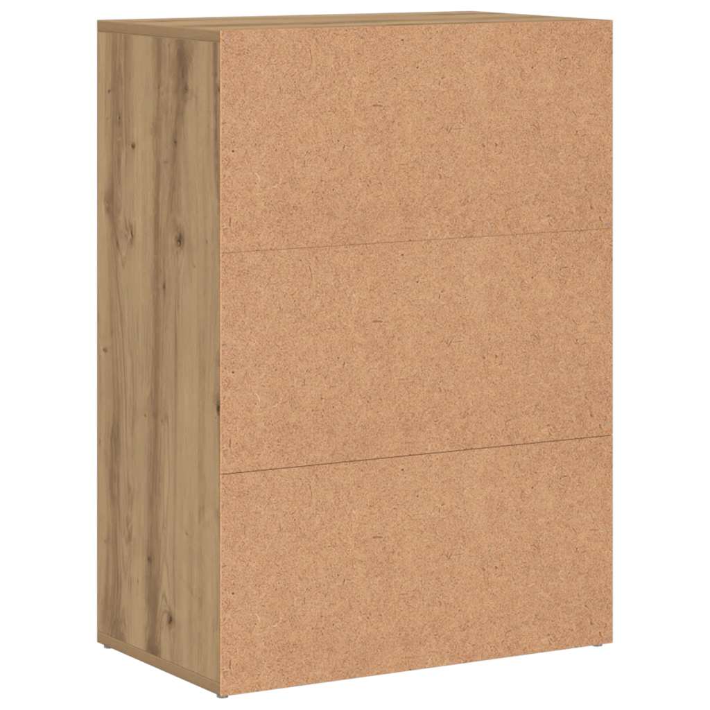 Scarpiera Rovere Artigianale 60x35x84 cm in Legno Multistrato