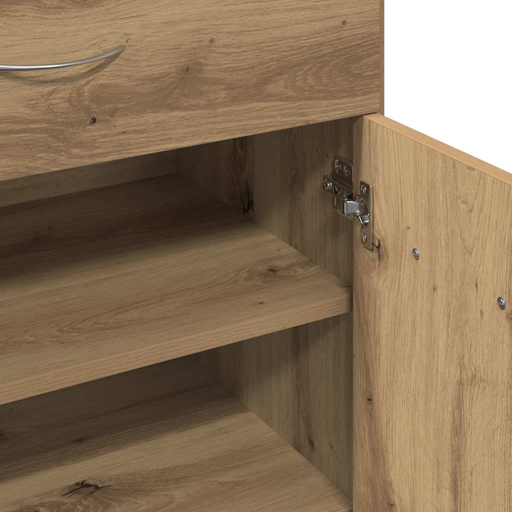 Scarpiera Rovere Artigianale 60x35x84 cm in Legno Multistrato