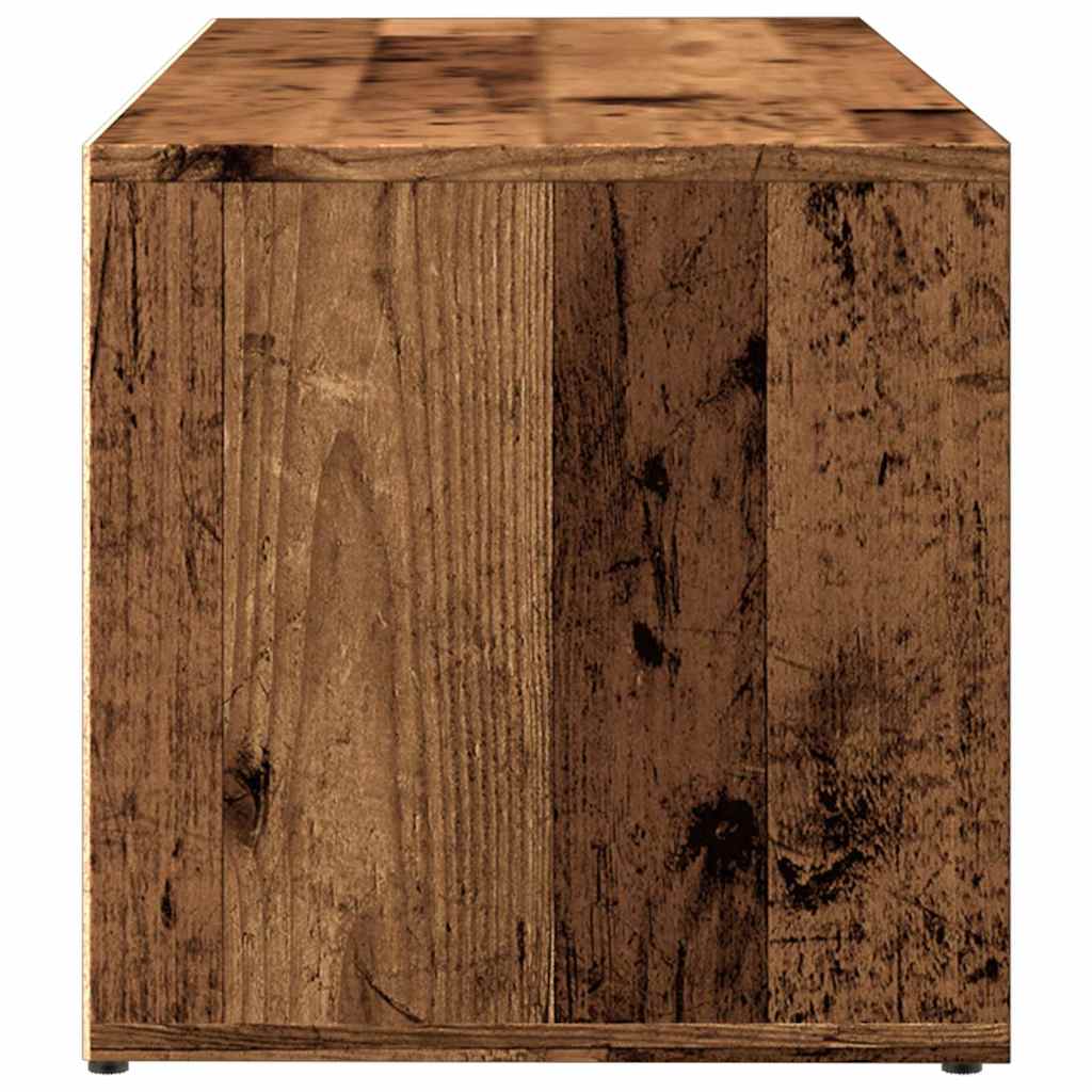 Panchina con Scarpiera Legno Antico 102x35x35 cm in Truciolato