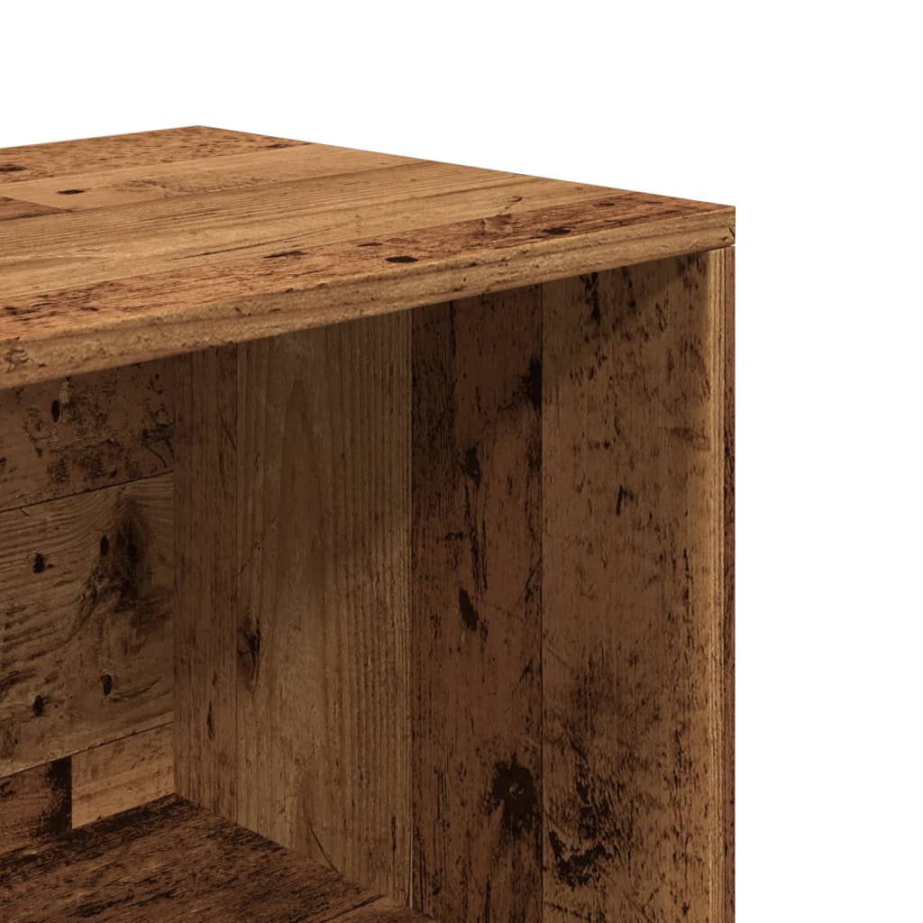 Panchina con Scarpiera Legno Antico 102x35x35 cm in Truciolato