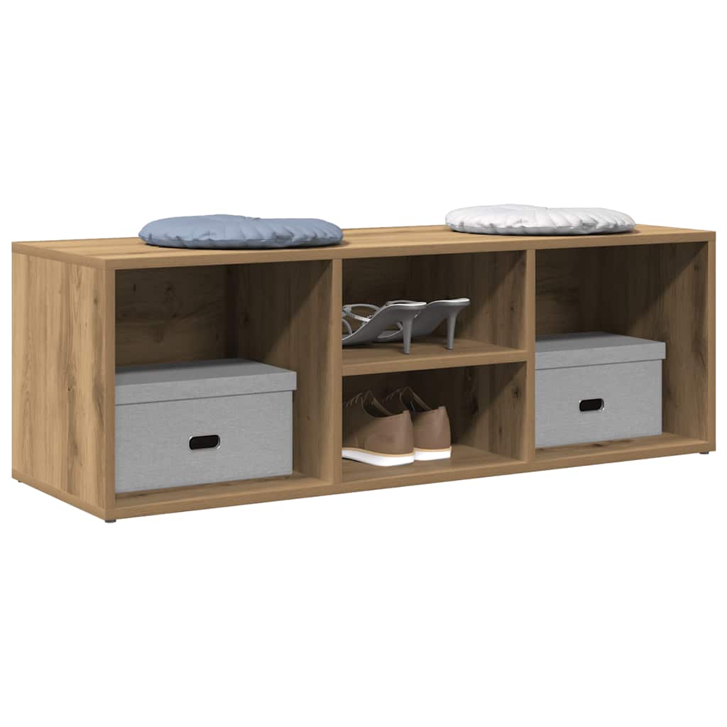 Scarpiera Rovere Artigianale 102x35x35 cm in Legno Multistrato