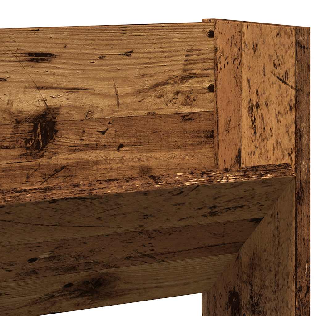 Scarpiera a Muro Legno Antico 80x18x60 cm in Truciolato