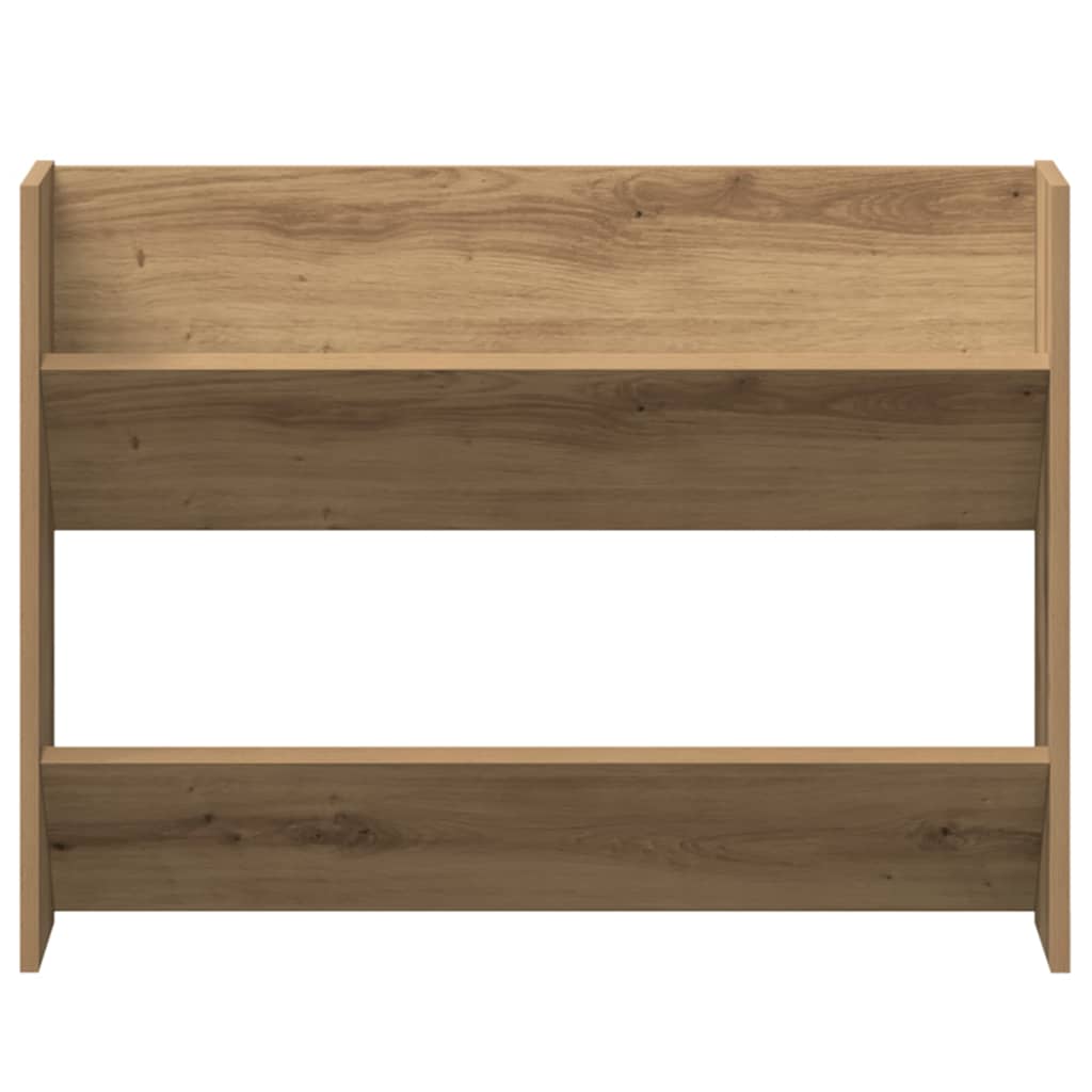 Scarpiera a Muro Rovere Artigianale 80x18x60 cm in Truciolato