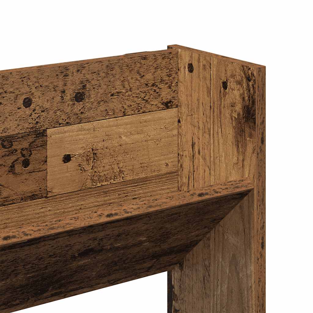 Scarpiera a Muro Legno Antico 80x18x90 cm in Legno Multistrato